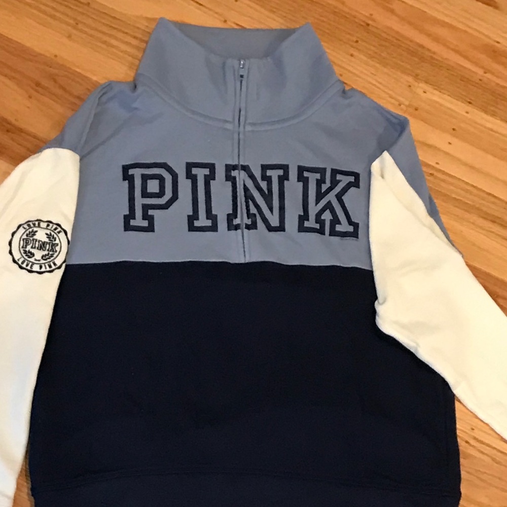 PINK half zip sweatshirt